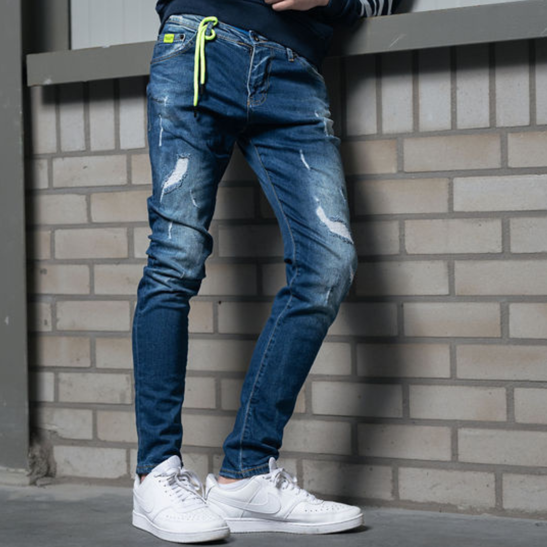 Skinny jeans heren Ballin blauw