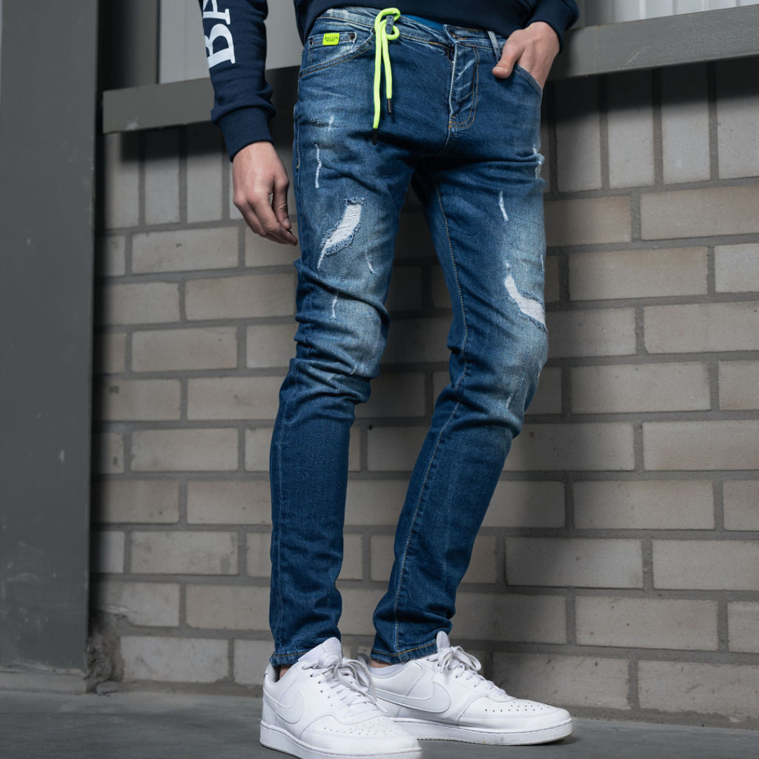 Skinny jeans heren Ballin blauw