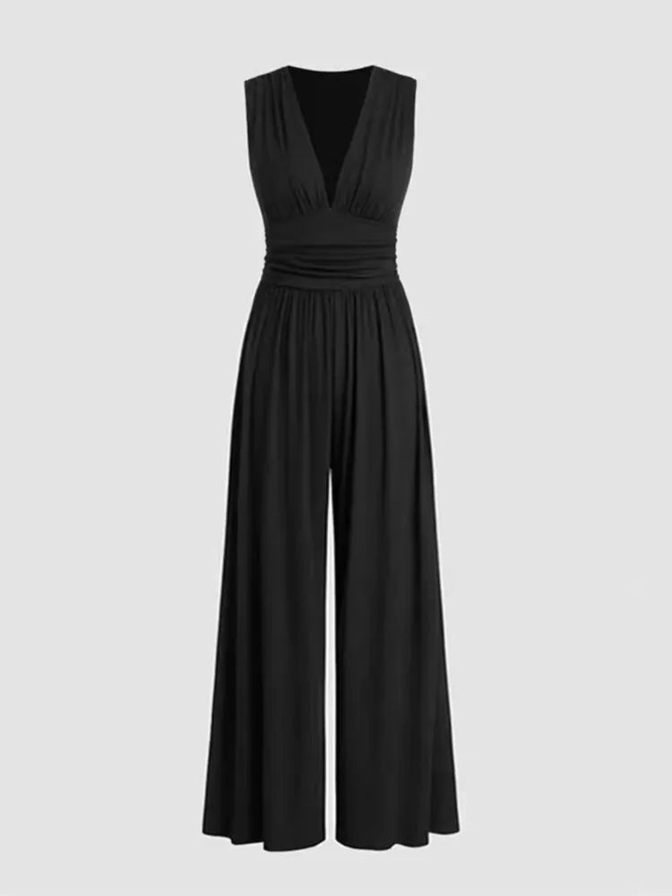 Jumpsuit met V-hals