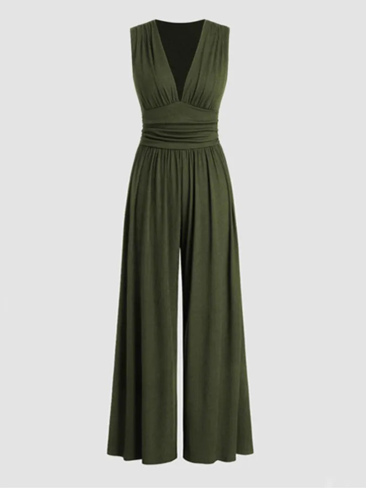 Jumpsuit met V-hals