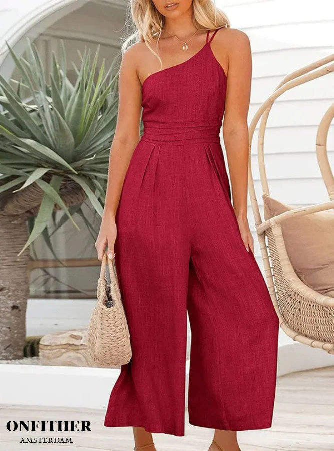 Chloé™ | Mouwloze Jumpsuit met losse taille