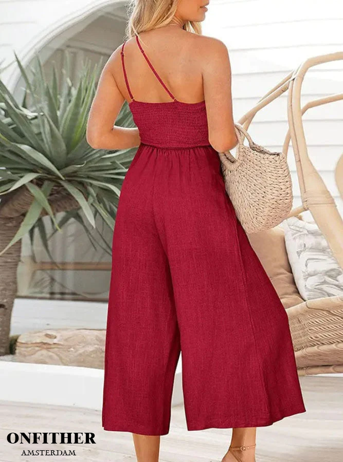 Chloé™ | Mouwloze Jumpsuit met losse taille