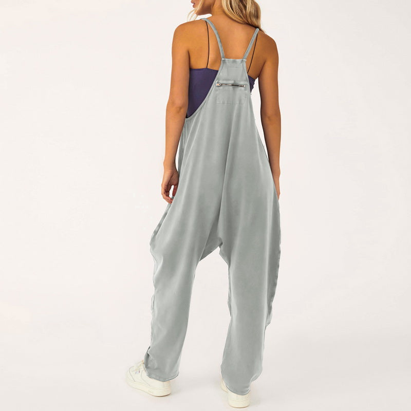 Anna™ | Ermeløs jumpsuit med store lommer 